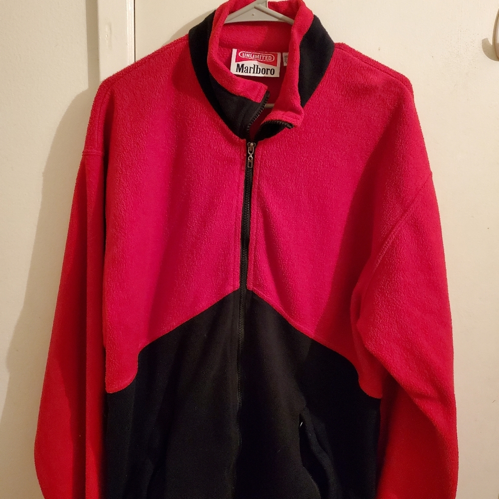 Mens Marlboro vintage fleece jacket
